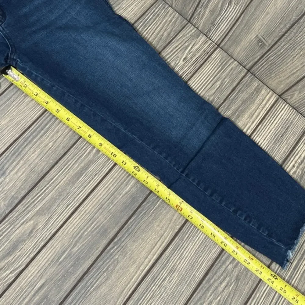 Seven7 Jeans‎ High Rise Ankle Skinny MY1450 Women Sz 8 Cropped Dark Wash